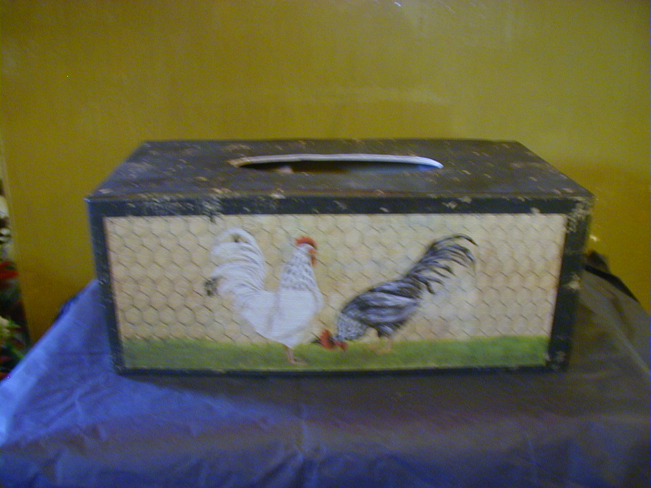 Rooster Tissue Box